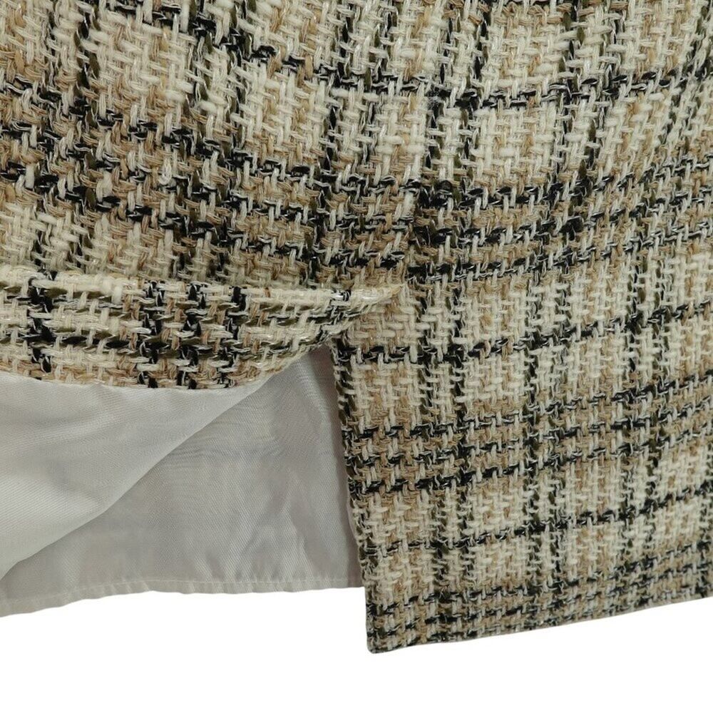 Elie Tahari Tweed Plaid Mini Skirt Women's Sz 6 - Picture 7 of 13
